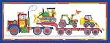 Art 4 Kids "Dirt Diggers" Mounted Art Print, 30"x12"