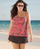 Christina Plus Size Solid Swim Skirt