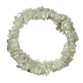 Moonstone Chip Stretch Bracelet by Moonstone Birthstones