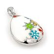 White With Multi-Color Designo Drop Pendant