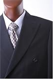 Men's Double Breasted Black Dress Suit