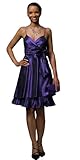 Cocktailkleid mit Schleife, Blau