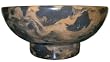 Portoro Italian marble bathroom sink Vessel Semi Recessed Base