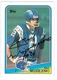 Ralf Mojsiejenko Autographed/Hand Signed Football Card (San Diego Chargers)