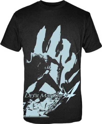 Devil May Cry 4 Steel Style G Video Game Adult Black T-Shirt