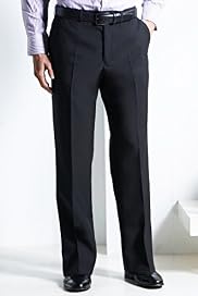 Crease Resistant Flat Front Trousers