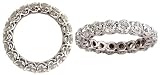 3.50 CT DIAMOND SWEETHEART ETERNITY RING G/H VS2