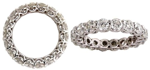 4.00CT G VS2 DIAMOND SWEETHEART RING ETERNITY 
