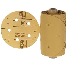 3M Stikit Paper D/F Disc Roll 236U, PSA Attachment, Aluminum Oxide, 5" Diameter, P150 Grit (Pack of 1)