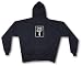 One Way Sign (Down Arrow) Men's Hoodie Sweat Shirt Small thru 4XL