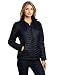 Narrow baffles in a flattering chevron pattern give this jacket beautiful design lines, making it perfect for everyday wear in cold climates; Omni-Heat technology kicks out cozy warmth while the resilient exterior gracefully sheds stains as well as rain.