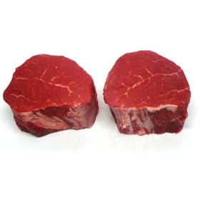 New York Prime Meat USDA Prime 21 Day Aged Beef Loin Filet Mignon Steak, 1-1/2-inch thick, 2-Count, 10-Ounce Packaged in Film & Freezer Paper