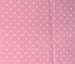 Small Polka Dot Poly Cotton White Dots on Pink 58 Inch Fabric By the Yard (F.E.Â®)