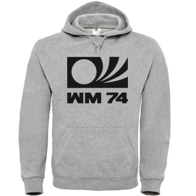 DEUTSCHLAND MOTIV 4 -Herren Hoodie in Grau / Schwarz-Rot-Gelb Gr. XXL