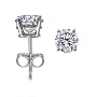 14K Gold, Round, Diamond Stud Earrings (1/2 ctw, I-J Color, I1-I2 Clarity)
