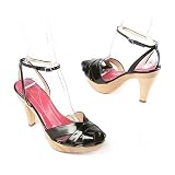 Kate Spade York Leather Peep-Toe Platform Sandal, 10