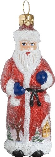 Ino Schaller Blown Glass Mini Red Robed Russian Santa Ornament by Joy To The World Collectibles Ino Schaller Blown Glass Mini Red Robed Russian Santa Ornament by Joy To The World Collectibles