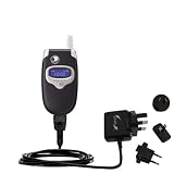International Wall / AC Charger for the Motorola E550 - Gomadic Brand w/ TipExchange Technology