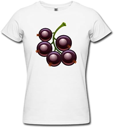 Wome's Interesting Fruit Design White Custom T-shirt Large