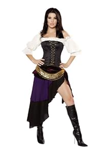 Roma Costume 6 Piece Gypsy Mistress As Shown, Multi, Small