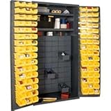IMAGE OF Small Parts Storage Cabinet W/60 Drawers, 96 Small Bins, 2 Shelves