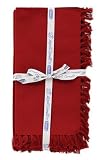 April Cornell Essentials Napkin Set of 6, Wine