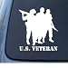 US VETERAN - Military - Vinyl Car Decal Sticker #1322 | Vinyl Color: White