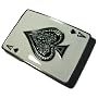 ACE OF SPADES BELT BUCKLE + display stand