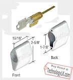 CRL White Key Cylinder Housing Kit; 1-7/8 Screw Holes