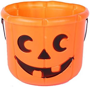 Colen Cosmo Halloween Toys Pumpkin Bucket (One Size (17cm x 14cm), Orange)