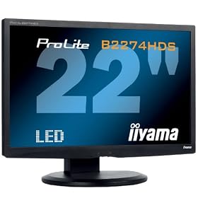 Iiyama - PLB2274HDS-B2 - Ecran PC LED 22" (55,88 cm) - 1920 x 1080 - DVI/HDMI/VGA - Noir