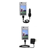 Essential Kit for the Sony Clie NR70 - includes Car and Wall Charger with Rapid Charge Technology - Gomadic Brand w/ TipExchange Technology