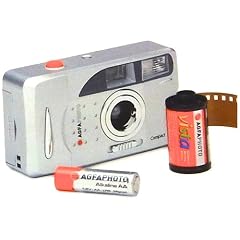 Agfa Photo Kleinbildkamera  analog + Tasche + 10 Filmen f�r 348 Bilder
