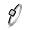 Platinum Plated Sterling Silver Round Diamond Black And White Promise Ring (1/6 CTTW)