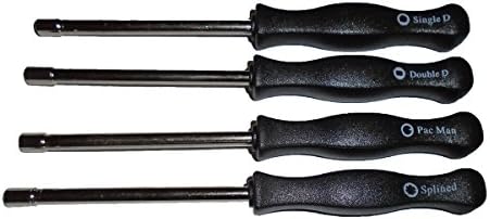 Kaiqi Carburetor Adjustment Tool 4 Piece Kit, Splined X1, Pac Man X1, Single D X1 and Double D X1