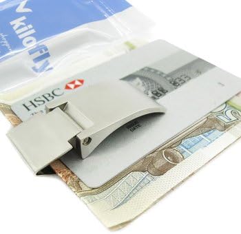 kilofly Stainless Steel Hinged Money Clip