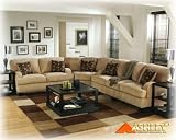 Durapella Cord Butternut Sectional By Ashley Furniture With Silver Shipping