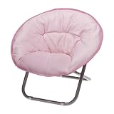 Product details for Round Plush Chair - Pink