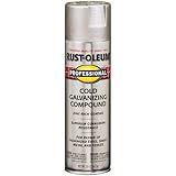 Rust-Oleum 7585838 Professional Cold Galvanizing Compound Spray Paint, 20-Ounce