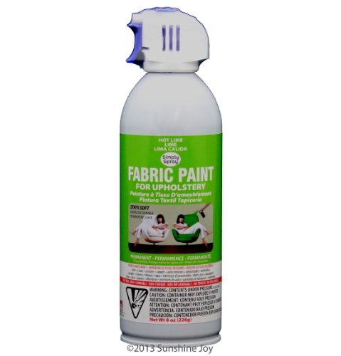 Simply Spray Upholstery Fabric Spray Paint 8 Oz. Can Hot Lime