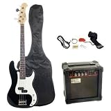 AB 43 Electric Bass Guitar with 10 Watt Amp Combo - Black