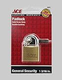 ACE 88/30DB SOLID BRASS PADLOCK 1-3/16 CHROME PLATED