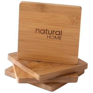 Buy Natural Home Decor Bamboo Coaster, Set of 4