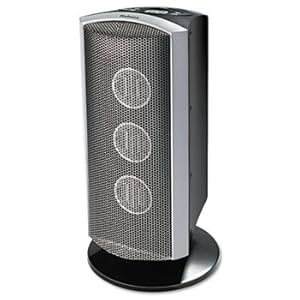 Triple Ceramic Heater w/Comfort Control Thermostat, Gray