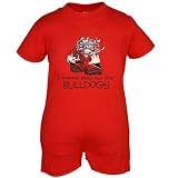 Georgia Bulldogs Red Infant I Wanna Play Creeper