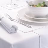 Signature White Rectangular Tablecloth 178x275cm