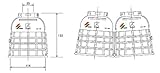 スズデン スズラン灯用ガード 白色(ホワイト) KG100