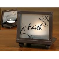 Religious Faith Inspirational Single Tealight Holder