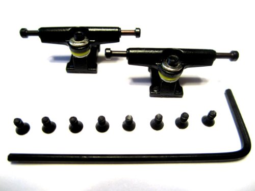 Black Allen Key Fingerboard Trucks - Wooden Fingerboards-Tech Deck-Fingerboarding