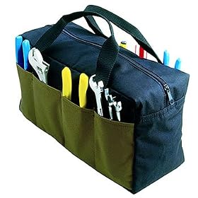 Custom LeatherCraft 1116 16 Pocket Standard Tool Tote by Custom Leather Craft